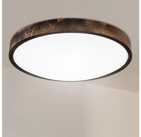 Brilagi - Plafoniera CARVALHO SMOKEY 3xE27/60W/230V rovere Ø 47,5 cm