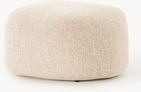 Pouf ovale in bouclé Wolke