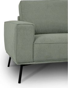 Divano angolare verde (con penisola a destra/a L) con rivestimento in ciniglia Amsterdam – Scandic