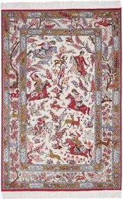 Ghom Tappeto 100x150 (Iran) Annodato A Mano