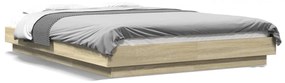Giroletto Luci Led Rovere Sonoma 140x200 Cm Legno Multistrato /