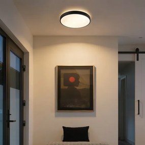 Brilagi - Lampada LED dimmerabile GLASS POOL DOUBLE LED/48W/230V 40 cm nera + telecomando