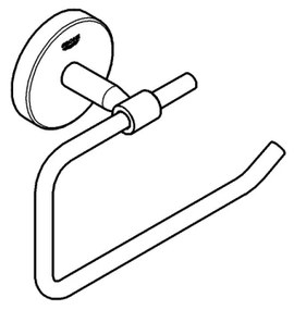 GROHE 41165000 - Porta carta igienica START COSMOPOLITAN 153 × 109 mm cromo