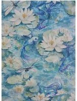 Matthew Williamson Carta da parati Water Lily - Azure Blue