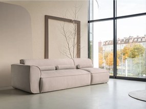 Chaise lounge componibile beige (con penisola a sinistra) Flex Felix – Miuform