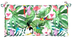 Cuscino per Panca da Giardino Multicolore 110x50x7cm in Tessuto