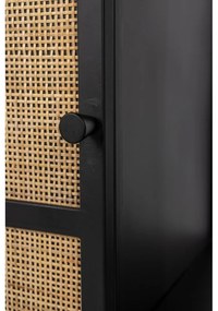 Portabottiglie in rattan nero per 8 bottiglie, 80x100 cm Guuji - White Label