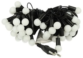 Mini Lucciole 60 Led Multicolori RGB Forma Pallina Rotonda Per Decorazione Natale Filo Nero 8,8 metri Uso Interno CS31050