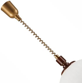 Lampadario a scomparsa RAMONA 1xE27/60W/230V beige/marrone scuro