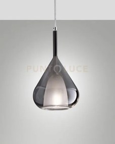 Edison  3481-59-126 vetro fume' piccolo completo di cavo x kit luci