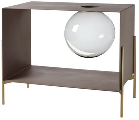 Arti & Mestieri Mobile da soggiorno di design Globe grande- in 6 combinazioni Fango / base oro laccato