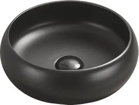 Mexen Lola lavabo da appoggio 36 x 36 cm, nero opaco - 22213685