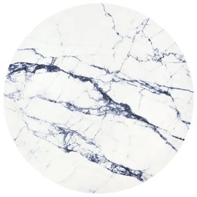 Tavolino HARISSA 41x42 cm nero/bianco marmor decor