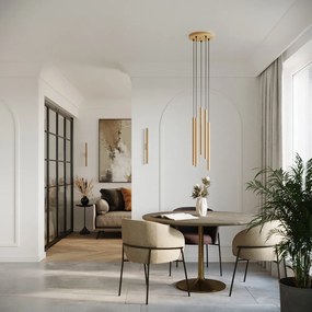 Lampada da parete dorata ø 2,5 cm Fideus – Sollux