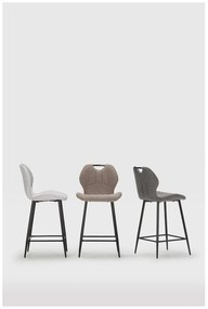 Set di 2 sgabelli da bar grigi (altezza seduta 65 cm) Muli - Marckeric