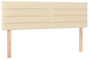 Testiere 2 pz crema 72x5x78/88 cm in tessuto