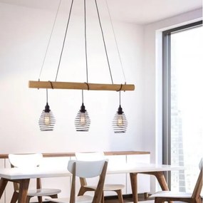 Leuchten Direkt 15526-79 - Lampadario a sospensione con filo SPRING 3xE27/40W/230V