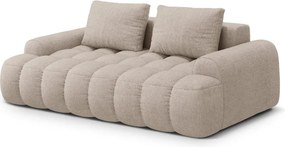 Divano marrone chiaro 200 cm Linz – Cosmopolitan Design