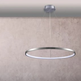 Lampadario LED a sospensione con filo LEA LED/20W/230V 4000K diametro 50 cm cromo opaco