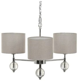 Lampadario 58 x 58 x 73 cm Metallo Argento Ø 16 cm