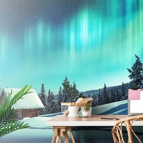 Carta da parati – Paesaggio invernale da fiaba