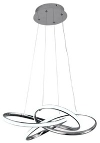 Lampadario a sospensione con filo LED dimmerabile LED/65W/230V 3000-6500K grigio + telecomando