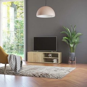 Mobile Porta Tv Rovere Sonoma 120x34x37 Cm İn Legno Multistrato /