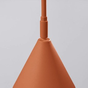 Lampada da parete color terracotta con alimentazione a corrente Zylo – Sollux