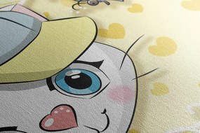 Stampa su tela – Gattino curioso