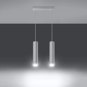 Lampada a sospensione 2xGU10 in acciaio LAGOS 2