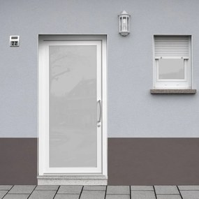 Portoncino d'ingresso Condo1 con vetro L 90 x H 210 cm in PVC bianco, apertura spingere a sinistra