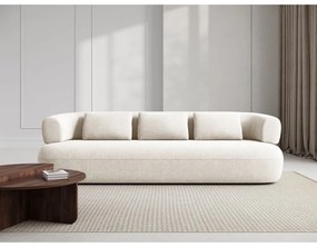 Divano in tessuto bouclé beige 226 cm Jenny - Micadoni Home