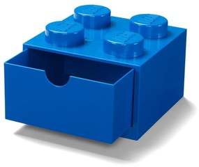 Scatola da tavolo blu con cassetto , 15 x 16 cm - LEGO®