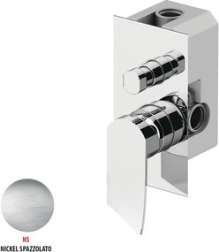 Rubinetto per doccia ad incasso monocomando Soffio nichel spazzolato GATTONI RUBINETTERIA