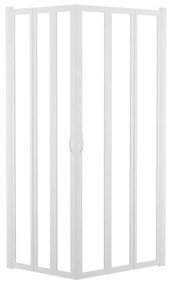 Box doccia angolare con porta pieghevole, vetro 3 mm, L 88-92 cm x L 68-72 cm, H 185 cm, bianco Los