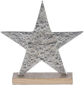 Eglo 427112 - Decorazione natalizia BALIGUIAN 21x20,5 cm stella/argento