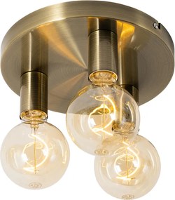 Plafoniera Smart Bronzo Rotonda Incl. 3 Wifi G95 - Facil