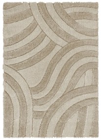 Tappeto beige tessuto a mano in fibre riciclate 160x230 cm Velvet - Flair Rugs