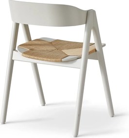 Sedia da pranzo in faggio beige con seduta in rattan Findahl di Hammel Mette - Hammel Furniture
