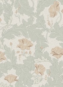 Sandberg Carta da parati Charlotta - Spring Green