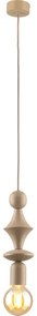 Lampadario a sospensione con filo TOWER 1xE27/15W/230V beige