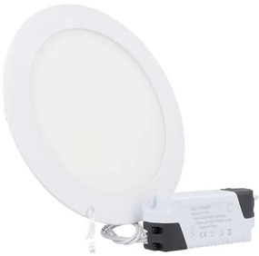 Faretto Pannello Led Da Incasso Rotondo 12W Bianco Caldo Diametro 170mm SKU-7861