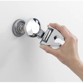 WENKO 20619100-Supporto doccia FIORINA 6x9 cm cromo lucido