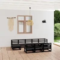 Set Divani da Giardino 10 pz in Legno Massello di Pino cod mxl 37228