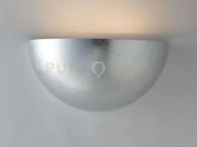 Applique a parete moritz argento 1 luce attacco e27 25x12,5x12,5cm