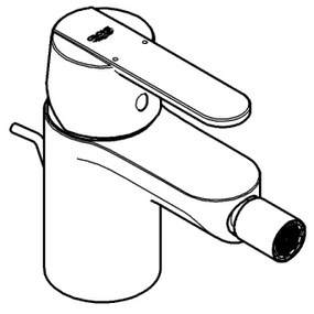 GROHE 32885000 - Miscelatore per bidet GET DN 15 cromo lucido