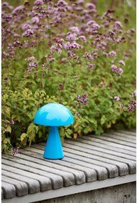 Lampada da tavolo dimmerabile a LED blu (altezza 20 cm) Mush - Hübsch