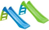 Scivolo 3 Gradini 116x62,5x36 cm in Plastica Azzurro o Verde