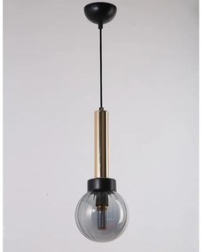 Lampada a sospensione con paralume in vetro ø 15 cm Cota - Squid Lighting