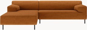 Divano angolare arancione scuro/nero freistil180